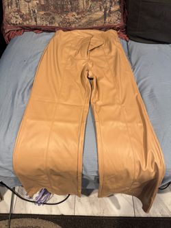 Leather like pants