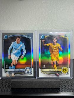 Bowman Chrome 1st Soccer Cards Lot of 2
