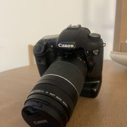 📷 FOR SALE: Canon EOS 7D DSLR w/ 75-300mm EF Lens & Zeikos Battery Grip – Sold As Is
