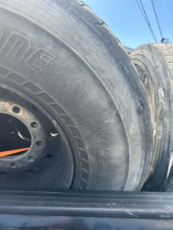Semi truck tires with rims