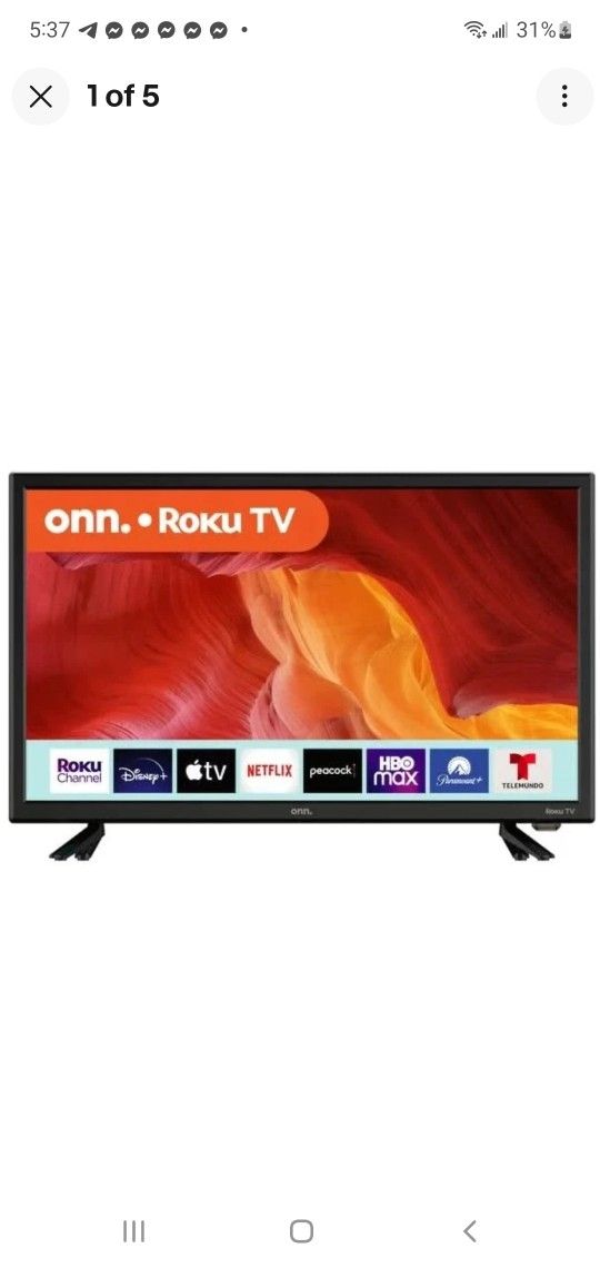 BRAND NEW..onn. 24a Class HD (720P) LED Roku Smart Television (100012590)