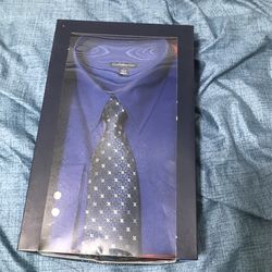 Brand New Croft & Barrow Men’s Dress Shirt And Tie Large