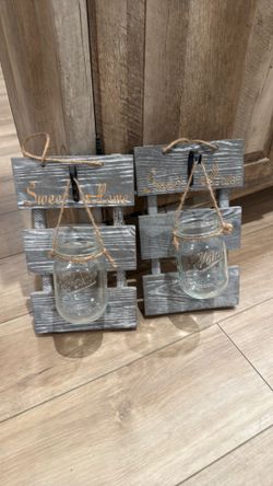 Rustic Farmhouse Mason Jar Wall Decor Set