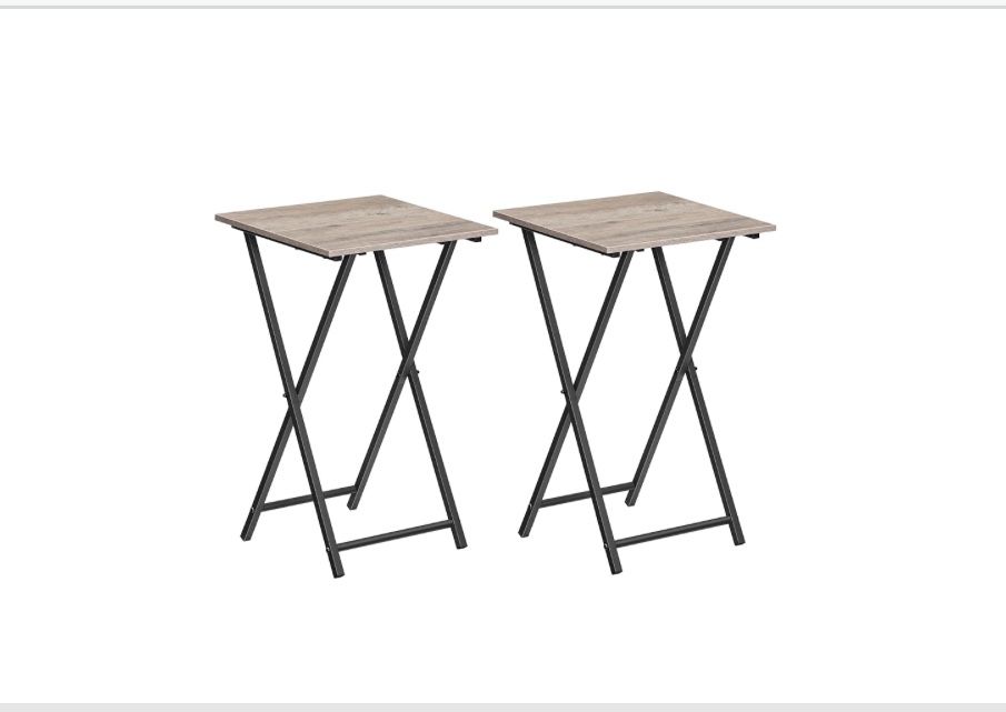 FOLDING  TV TRAY  TABLE  SET OF 2 
