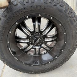 22” BMF Wheels 8x165 With 37” Tires