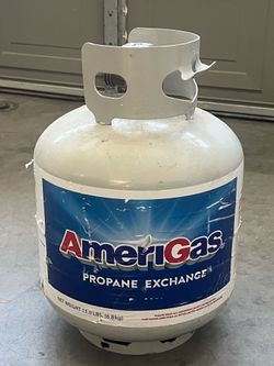 Empty propane tank