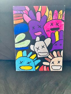 Doodle art with bright color