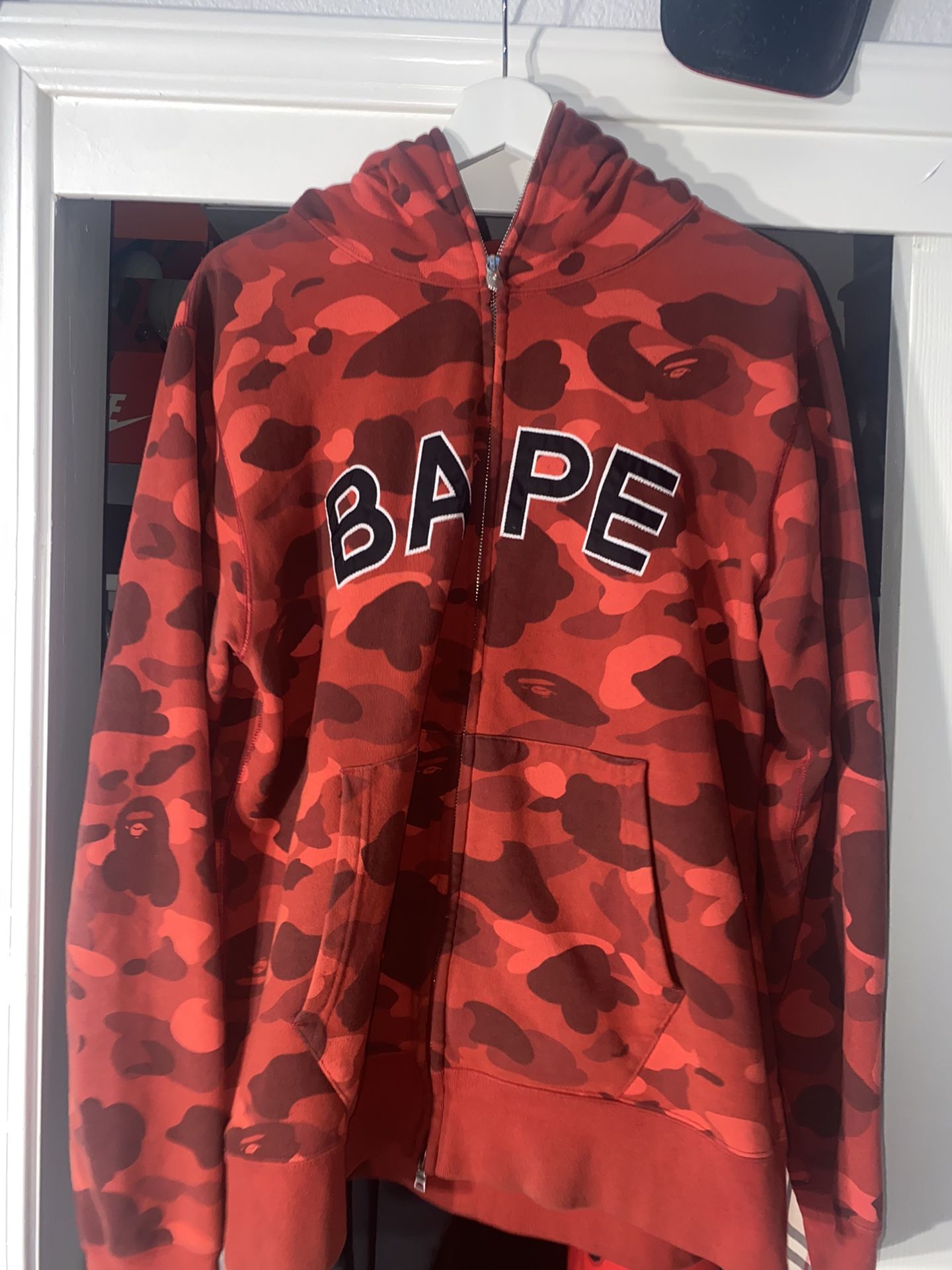 Red Bape Hoodie Size XL