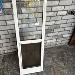 Sliding glass doggie door
