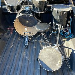 Drum Set Five Piece Full-Size Sound Percussion