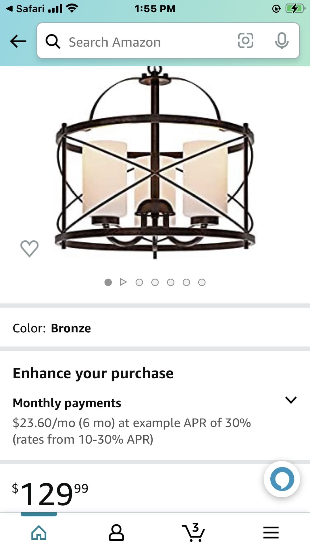 New Pendent Light From Amazon