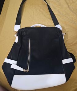 Black and White Backpack