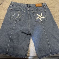 Corteiz Denim Shorts 