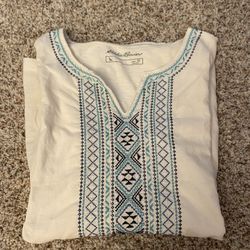 Eddie Bauer Boho Tunic Top Sz XS