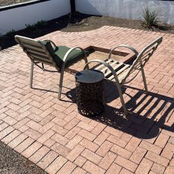 Out Door chairs and table 