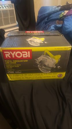 Ryobi 7 1/4 circular saw with lazer