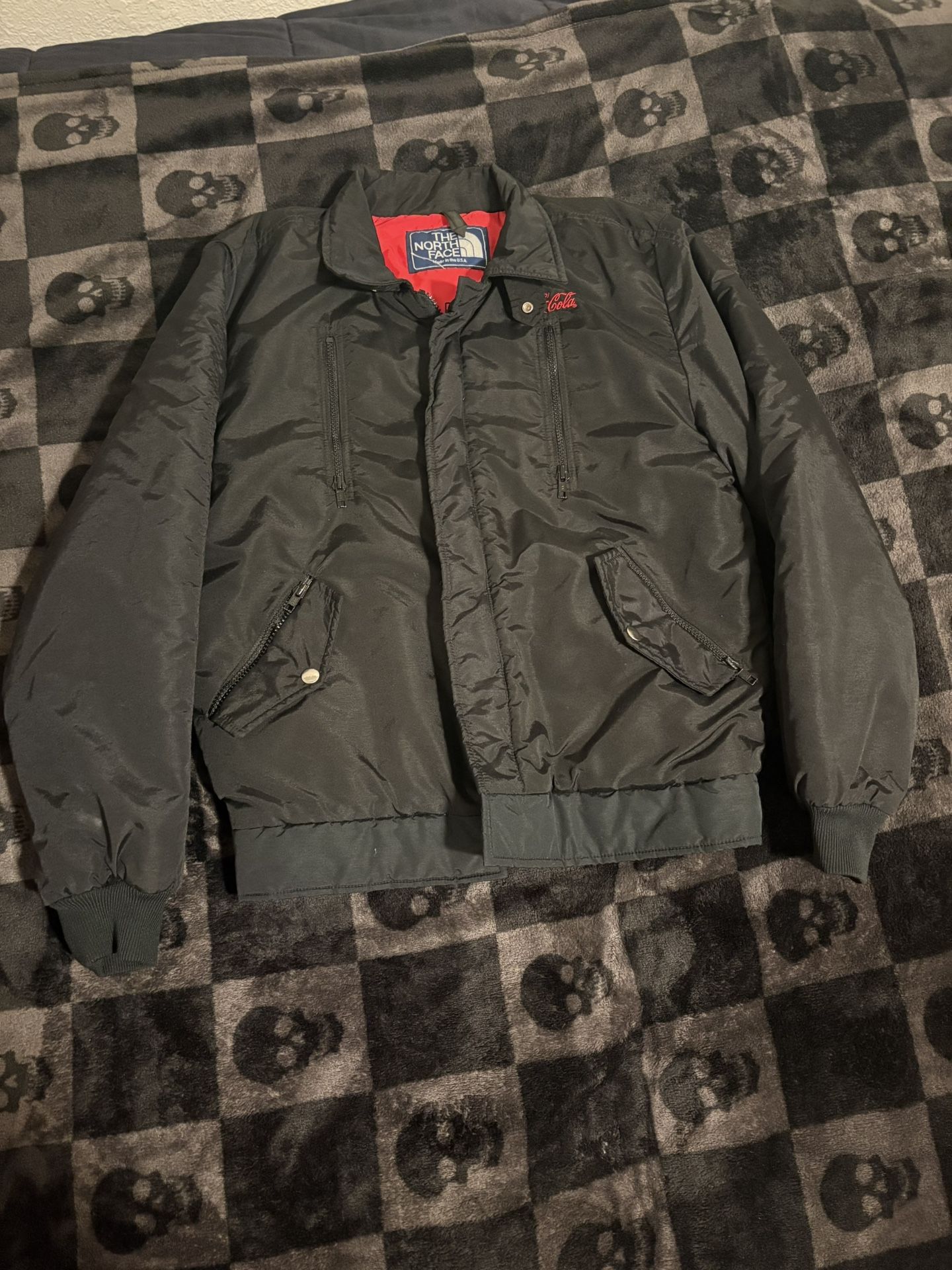 VINTAGE COCA COLA X NORTHFACE BOMBER JACKET 