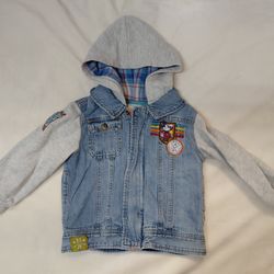 Mickey mouse denim jacket size 3t for boy or girl