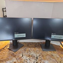 Two Dell Model p2319h monitors 23"