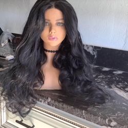 New Wig Lace Wavy Wavy Long 