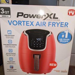 PowerXL 3qt Vortex Air Fryer - Red