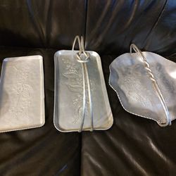 Aluminum Vintage Home Decor For Serving & Decorating 