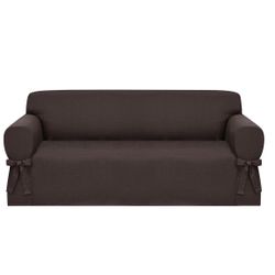Sofa Slipcover Chocolate Brown