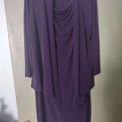 Purple Dress Size 14 New