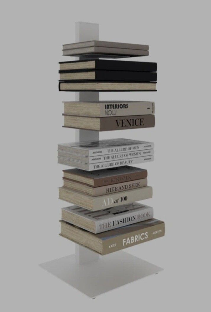 Steel Bookshelf Grey Color