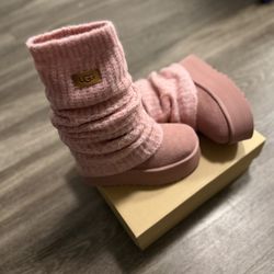  Size 5W - UGG Classic Mini Dipper Legwarmer Pink Dawn  In-Hand *limited *