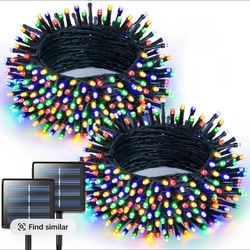 2 Pack Of Solar Christmas Lights 