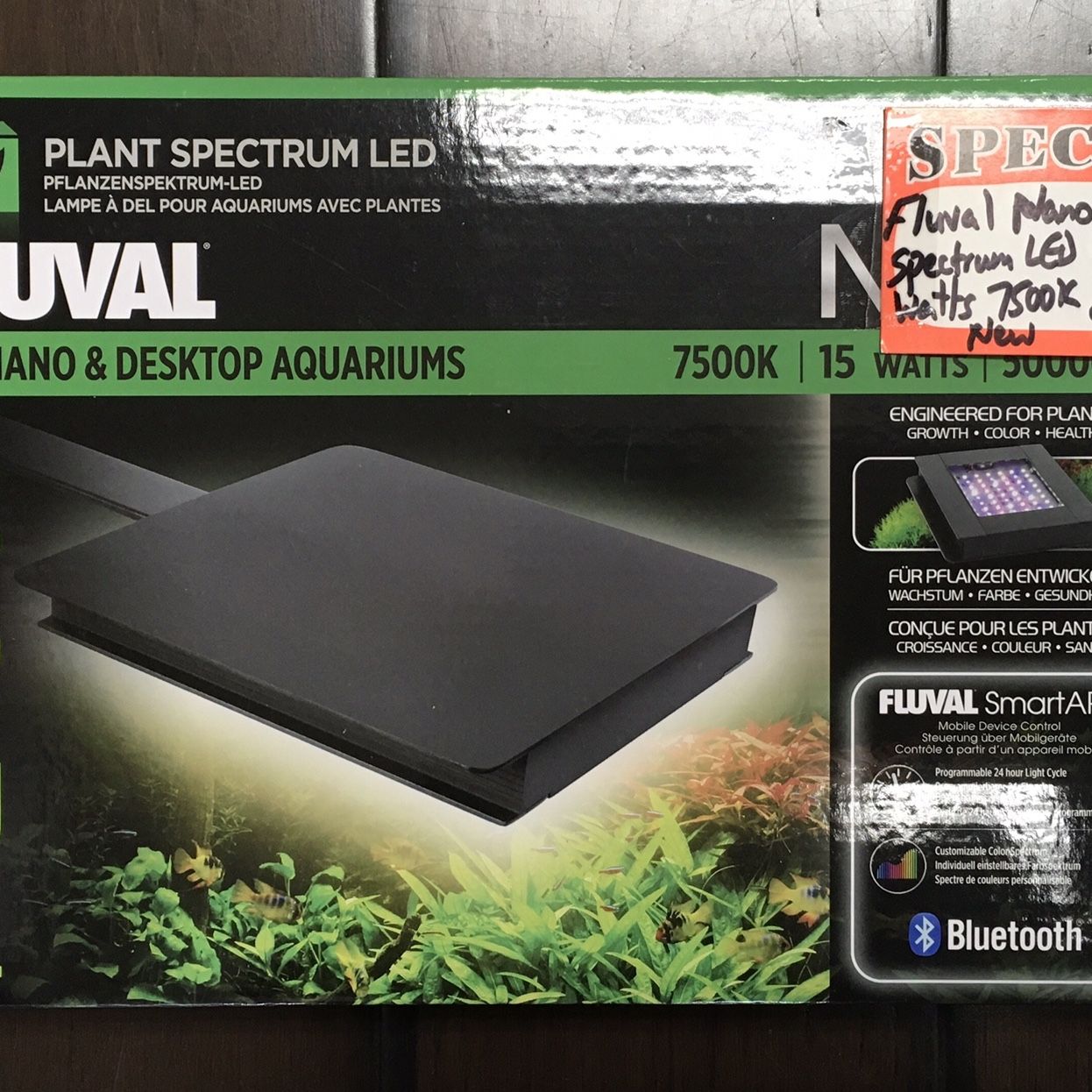 Fluval Nano Plant Spectrum LED Light 15 Watts 7500k Brand New for