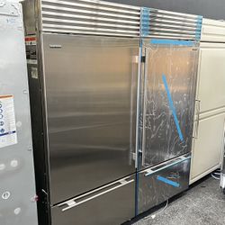 Subzero Bottom Freezer Built In Stainless Steel 72” Set 