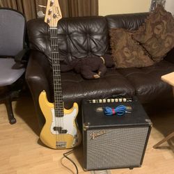 Glary Four String Bass Guitar Combo Pack 