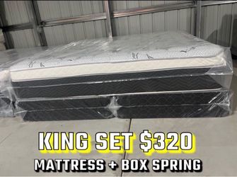 King Mattress and Box Spring Set