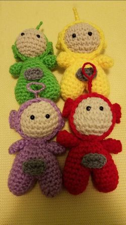 Hand made crochet Teletubbies/ tejido A mano