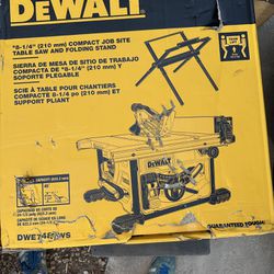 Dewalt 8 1/4” Table Saw And Stand