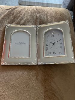 Foto frame and clock