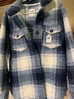 Women’s Abercrombie & Fitch Plaid Fleece Shacket XS