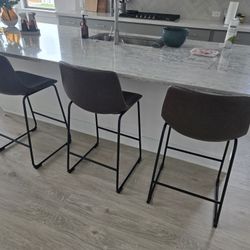 Set of 3 Counter Height Stools
