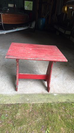 Antique table.