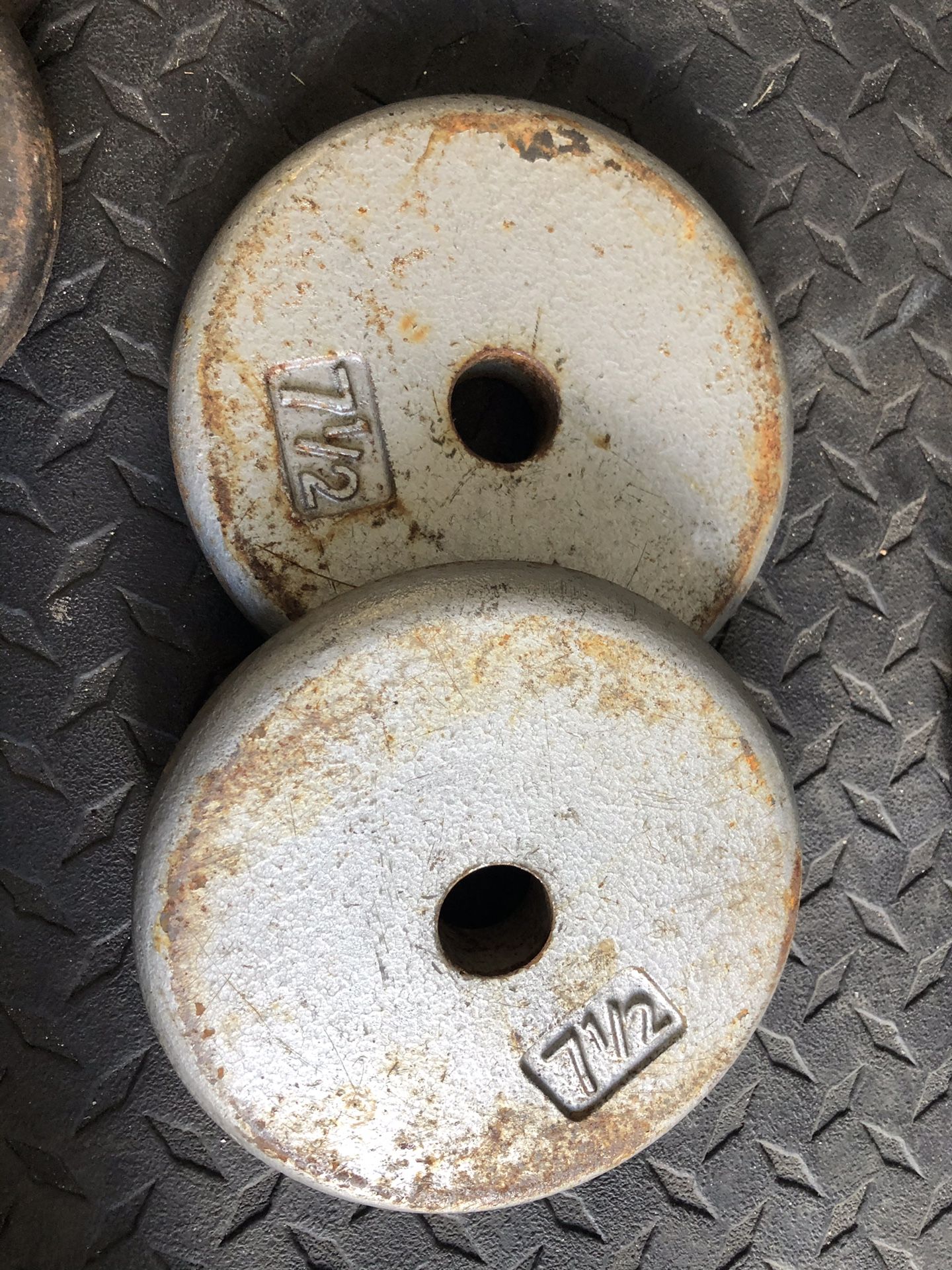 Pair of 7.5lbs 1” standard weight plates