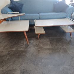 MCM Formica Laminate Coffee Table And Corner End Table