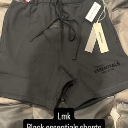 Black essenatisl shorts