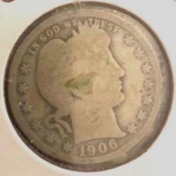 1906 Barber Quarter