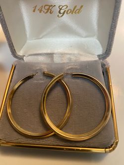 14k Gold Hoop Earrings