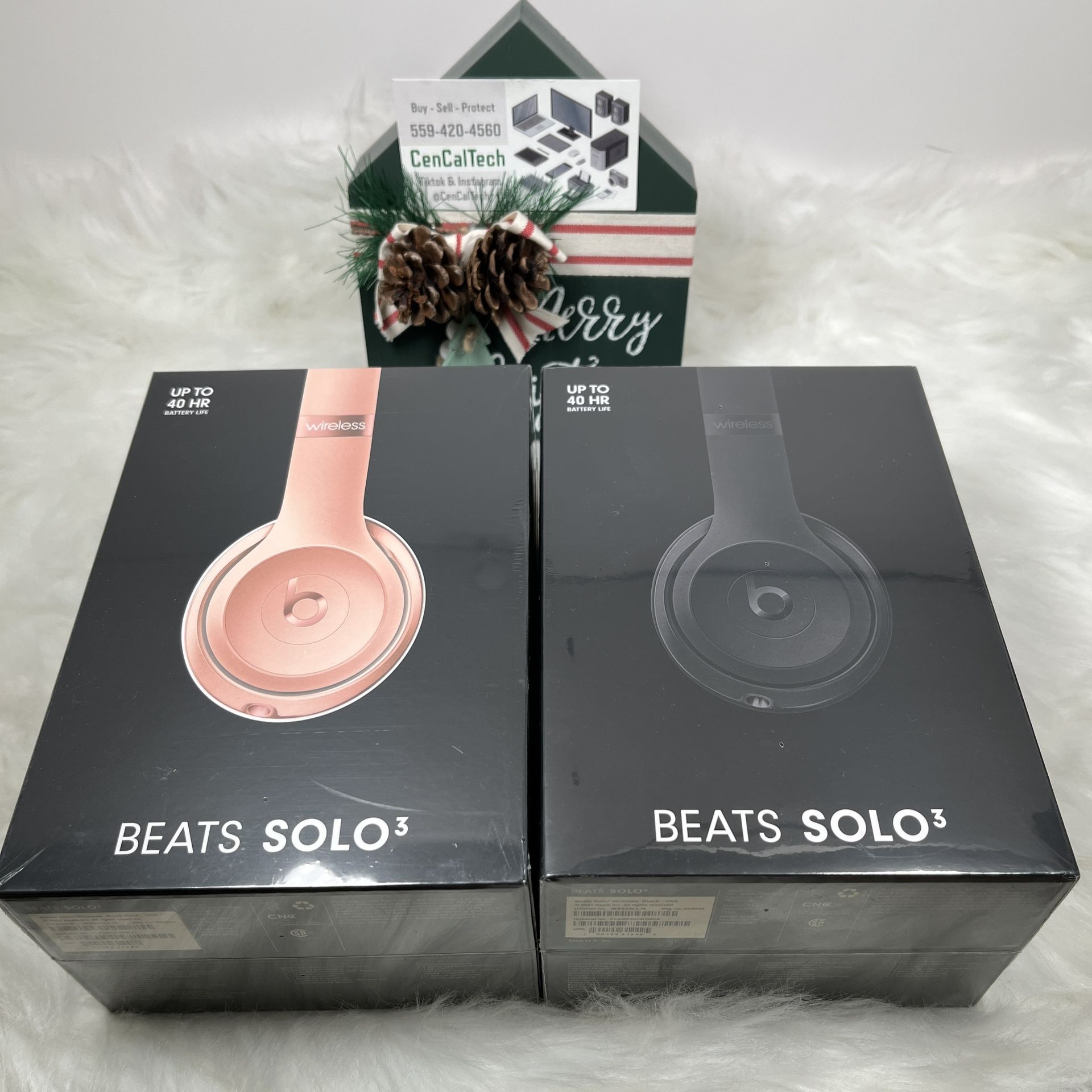 Beats by Dr. Dre Solo3 True Wireless On-Ear Headphones with Apple W1 Headphone Chip, Rose Gold