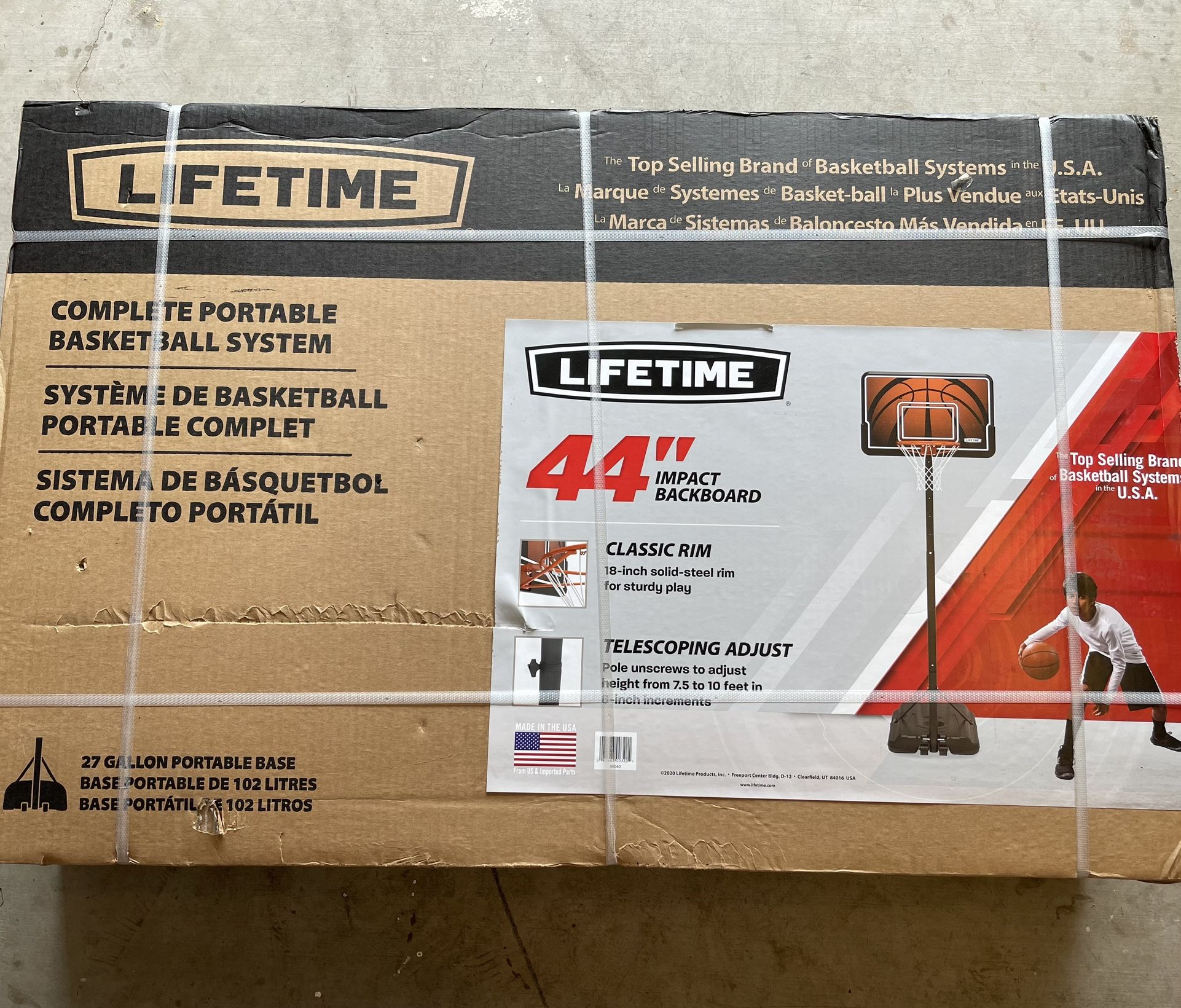 44” Lifetime Basketball Hoop