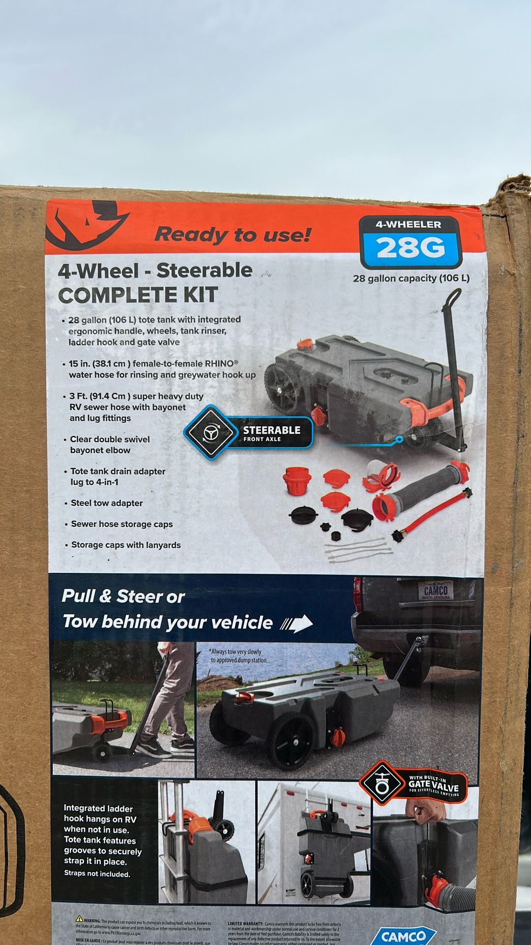 Portable RV Waste Tank Kit