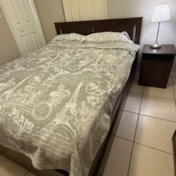 Bed frame with storage